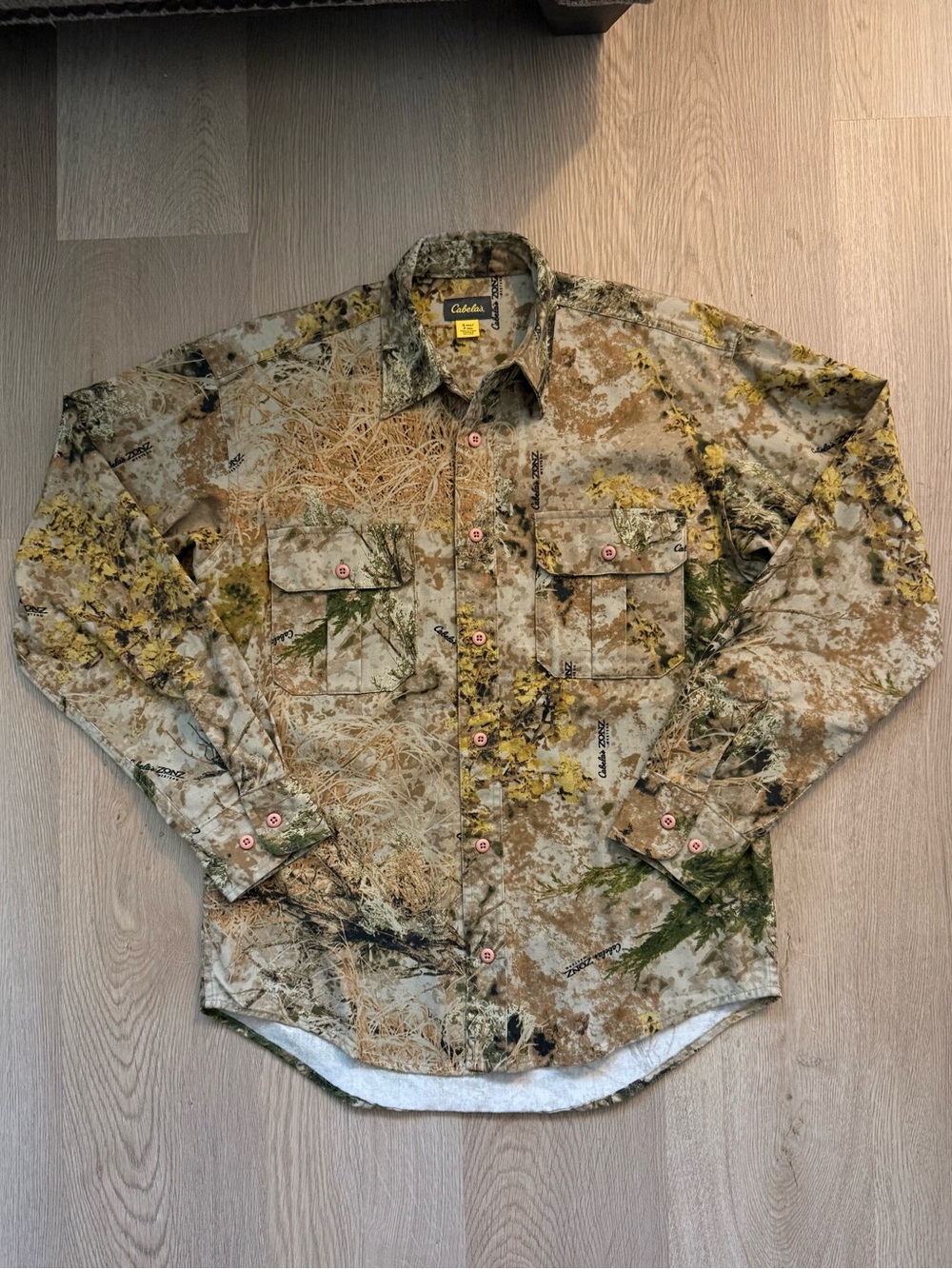 Cabela's Vintage Style Camo Button Up Shirt